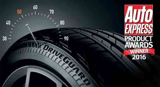 Шина Bridgestone DriveGuard получила награду журнала Auto Express как лучший продукт года.